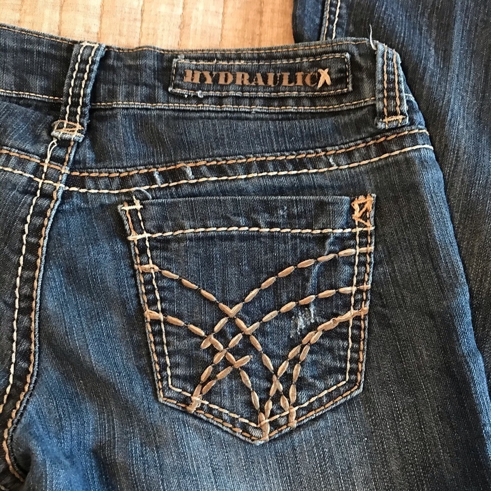 HYDRAULIC / Dark Wash Capri Jeans size 5/6 - Picture 7 of 12